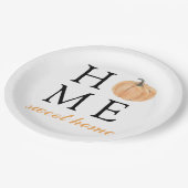 Home | Oranje pompoen | Herfst Seizoen Papieren Bordje (Gekanteld)