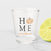 Home | Oranje pompoen | Herfst Seizoen Shot Glas (Voorkant)