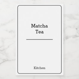 home organisatie Minimalistische Moderne opbergpot Voedselcontainer Etiket