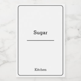 home organisatie Minimalistische Moderne opbergpot Voedselcontainer Etiket