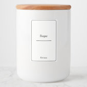 home organisatie Minimalistische Moderne opbergpot Voedselcontainer Etiket (Voorkant)