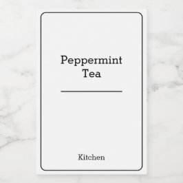 home organisatie Minimalistische Moderne opbergpot Voedselcontainer Etiket