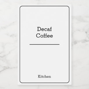 home organisatie Minimalistische Moderne opbergpot Voedselcontainer Etiket