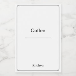 home organisatie Minimalistische Moderne opbergpot Voedselcontainer Etiket