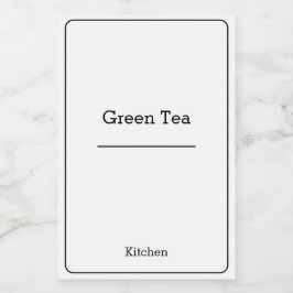 home organisatie Minimalistische Moderne opbergpot Voedselcontainer Etiket