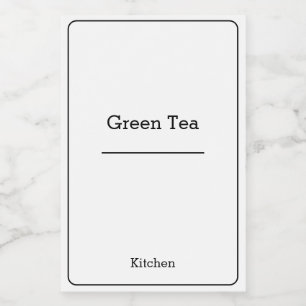 home organisatie Minimalistische Moderne opbergpot Voedselcontainer Etiket