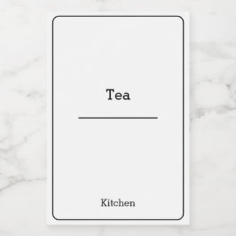 home organisatie Minimalistische Moderne opbergpot Voedselcontainer Etiket