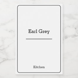 home organisatie Minimalistische Moderne opbergpot Voedselcontainer Etiket