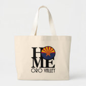 HOME Oro Valley Arizona Grote Tote Bag (Voorkant)