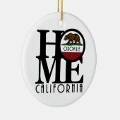 HOME Oroville California Keramisch Ornament (Rechts)