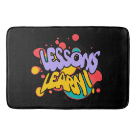 HOME PAINT SPLASH LESSONS LEARN BATH MAT 