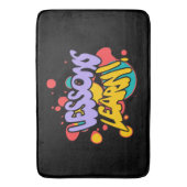 HOME PAINT SPLASH LESSONS LEARN BATH MAT (Voorkant Verticaal)