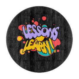 HOME PAINT SPLASH LESSONS LEARN CUTTING BOARD  SNIJPLANK