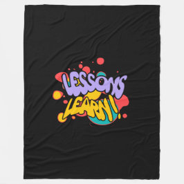 HOME PAINT SPLASH LESSONS LEARN FLEECE BLANKET  DEKEN