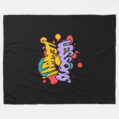 HOME PAINT SPLASH LESSONS LEARN FLEECE BLANKET  DEKEN (Voorkant (Horizontaal))