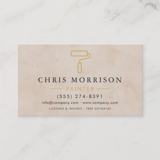 Home Painter Professional QR Code Visitekaartje (Voorkant)