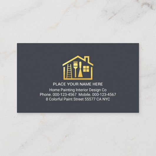 Home Painting Border Line Painter Visitekaartje (Achterkant)