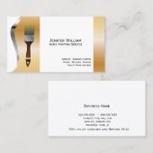 Home Painting Service Gold stripe Brush Painter Visitekaartje (Voorkant / Achterkant)