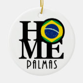 HOME Palmas Keramisch Ornament (Voorkant)
