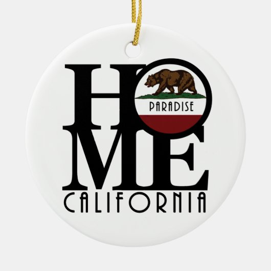 HOME Paradise California Keramisch Ornament (Voorkant)