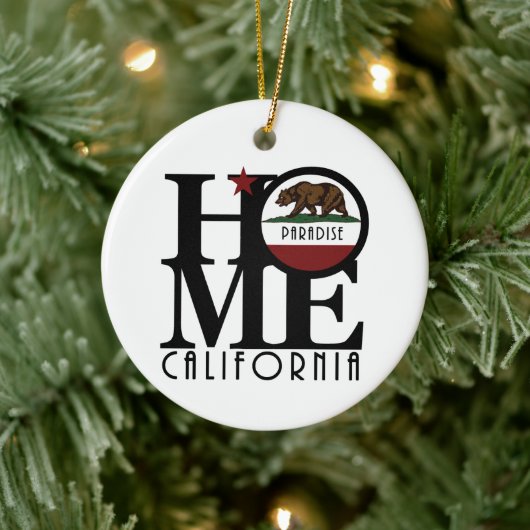 HOME Paradise California Keramisch Ornament (Boom)