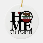 HOME Paradise California Keramisch Ornament (Voorkant)