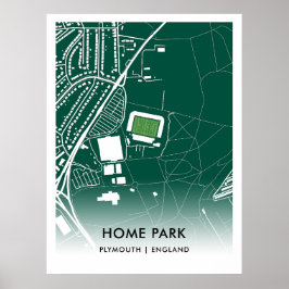 Home Park Poster - Home of Plymouth Argyle FC, Eng