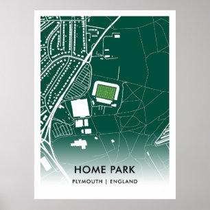 Home Park Poster - Home of Plymouth Argyle FC, Eng