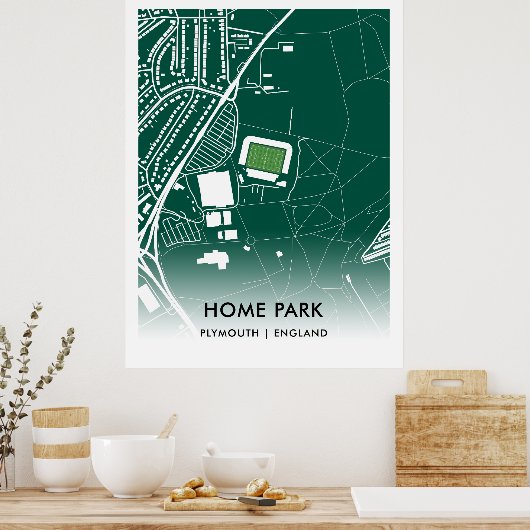 Home Park Poster - Home of Plymouth Argyle FC, Eng (Keuken)