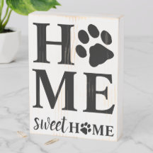 Home Pauw Print Wooden Box Sign