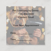 Home Pet Grooming Service Cool Appointment Cards Afsprakenkaartje (Voorkant)