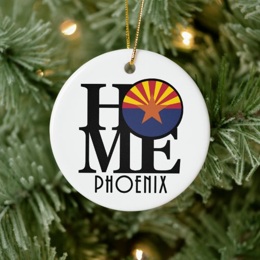 HOME Phoenix Arizona Keramisch Ornament (Boom)