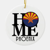 HOME Phoenix Arizona Keramisch Ornament (Voorkant)