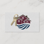 Home Pictogram en sleutels Visitekaartje (Voorkant)
