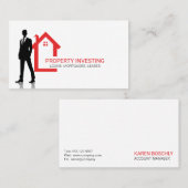 Home-pictogram | onroerende goederen visitekaartje (Voorkant / Achterkant)