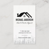 Home pictogram | Stedelijke skyline  Visitekaartje (Voorkant)