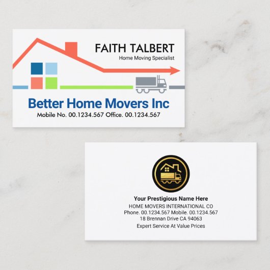 Home Pijltransport Visitekaartje (Voorkant / Achterkant)