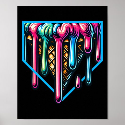 Home Plate Drip - Ijs Softll En Verkoop Poster (Voorkant)