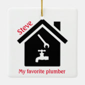 Home Plumber Design Ornament (Achterkant)
