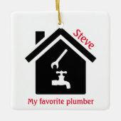 Home Plumber Design Ornament (Voorkant)