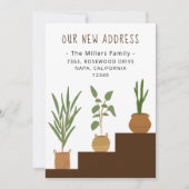 Home Potted Planten Nieuwe adreswijziging Aankondi (Voorkant)