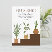 Home Potted Planten Nieuwe adreswijziging Aankondi (Staand voorkant)