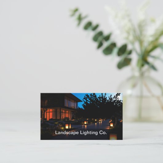 Home Property Landscape Lighting Visitekaartje (Staand voorkant)