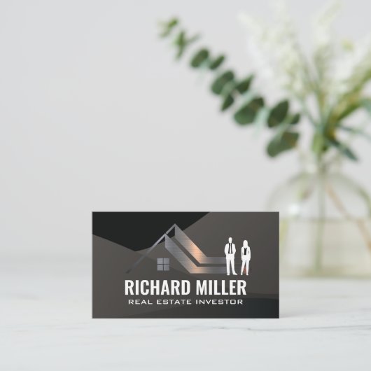 Home Property Logo | Bedrijfsprofessionals Visitekaartje (Staand voorkant)