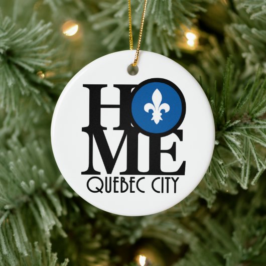 HOME Quebec City Keramisch Ornament (Boom)