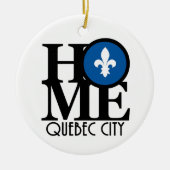 HOME Quebec City Keramisch Ornament (Voorkant)