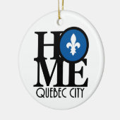 HOME Quebec City Keramisch Ornament (Links)