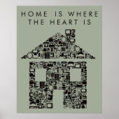 Home Quote Poster Afdrukken warming House (Voorkant)