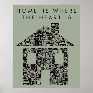 Home Quote Poster Afdrukken warming House