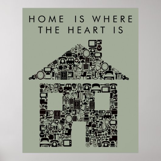 Home Quote Poster Afdrukken warming House (Voorkant)